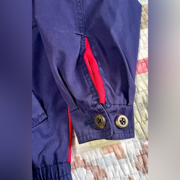 Vintage London Fog Limited Edition Colorblock Windbreaker Navy Red M-XS W-S - Picture 6 of 11